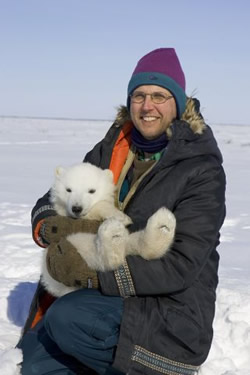Dr. Nick Lunn in the field - Photo courtesy of Polar Bear International