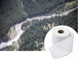 Some 500,000 acres of boreal forest in Ontario and Alberta alone -  key habitat for caribou, lynx, wolves and scores of birds - are felled each year to provide pulp for toilet paper, paper towels, paper tissues and other disposable household paper products