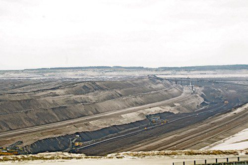 The Welzow Sud open pit mine in Brandenburg 
