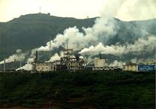China passed the U.S. as the world’s leading greenhouse gas emitter back in 2006 and today produces some 17 percent of the world’s total carbon dioxide output. Pictured: A factory in China at the Yangtse River.